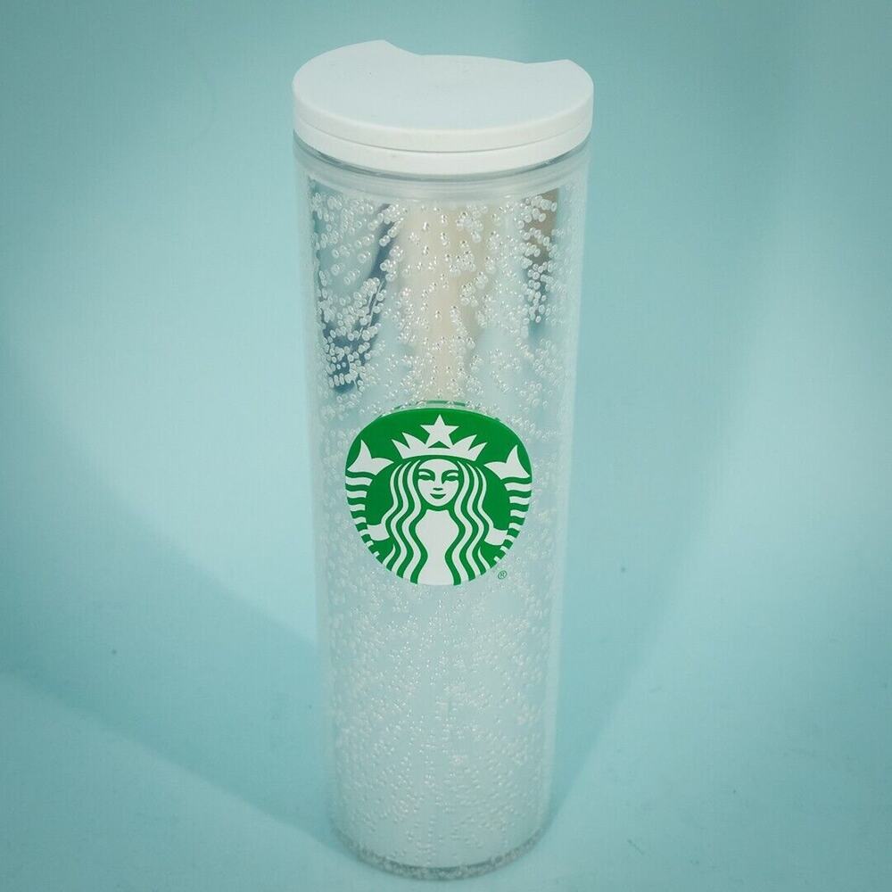 Starbucks Holiday Silver Bubble Travel Tumbler Cup Mug Coffee Tea Water 16 Ounce - Picture 1 of 4